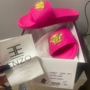 Pink Versace Slides